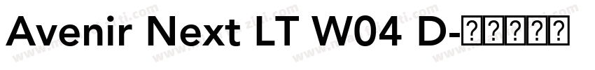 Avenir Next LT W04 D字体转换
